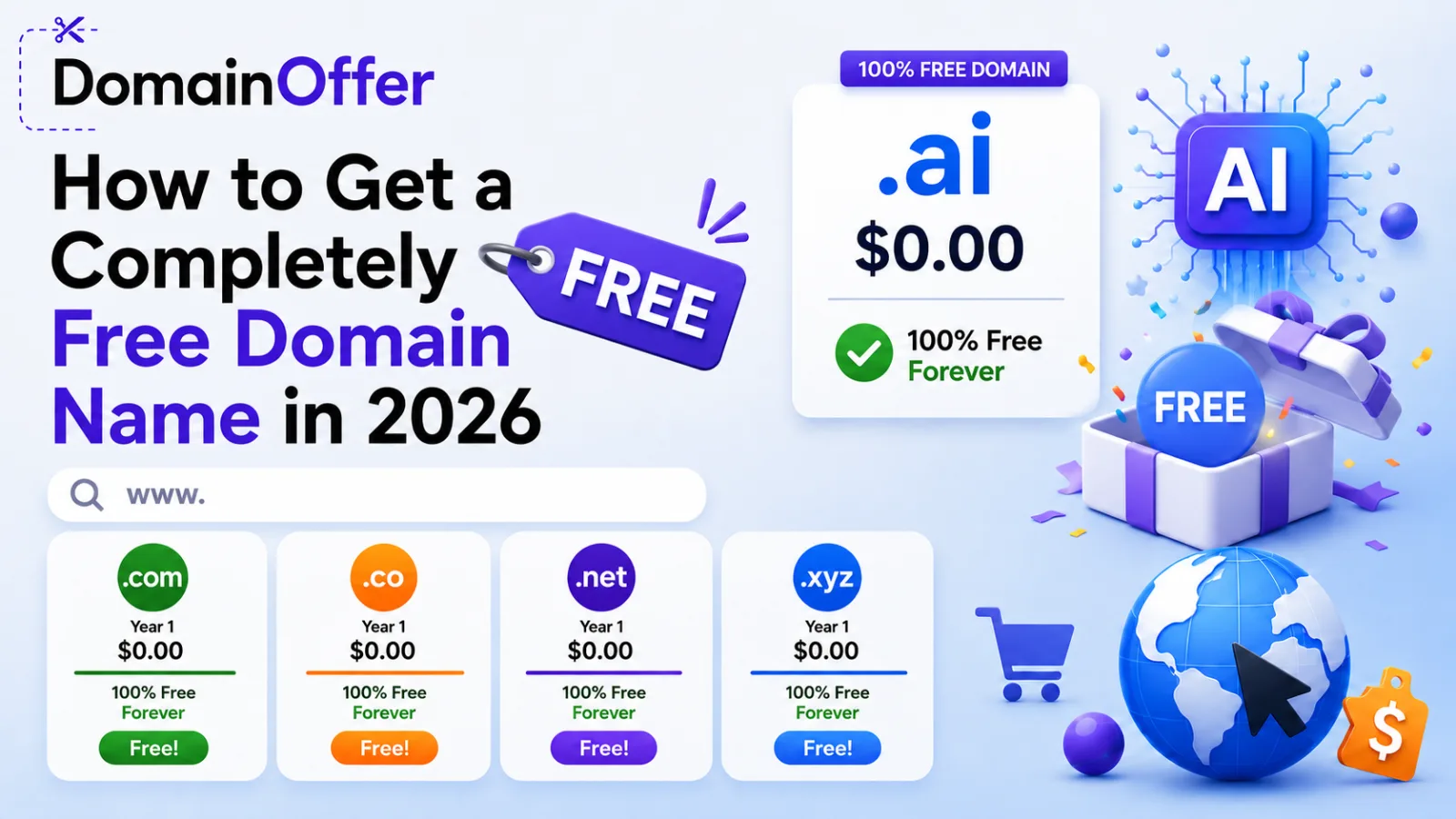 How to Get a Completely Free Domain Name in 2026 (7 Legit Methods)